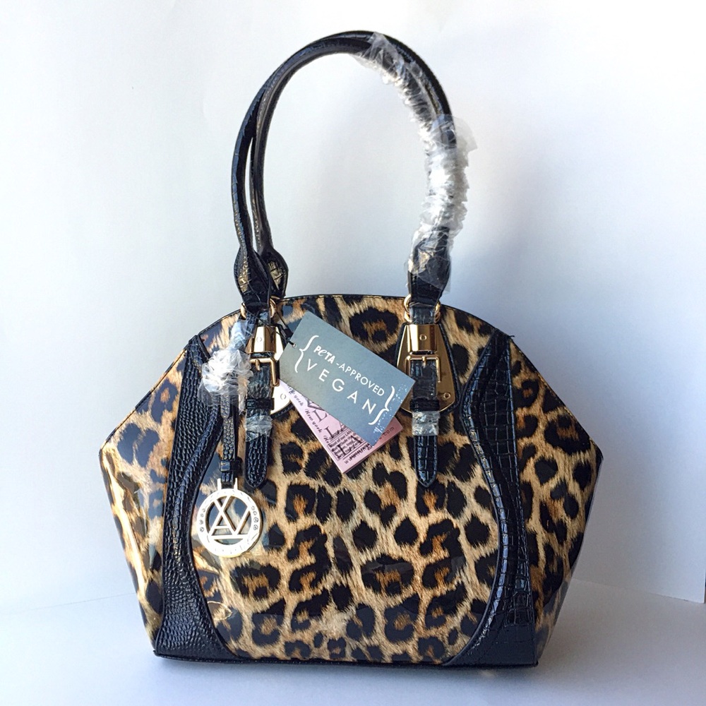 Lany Leopard Satchel Bag